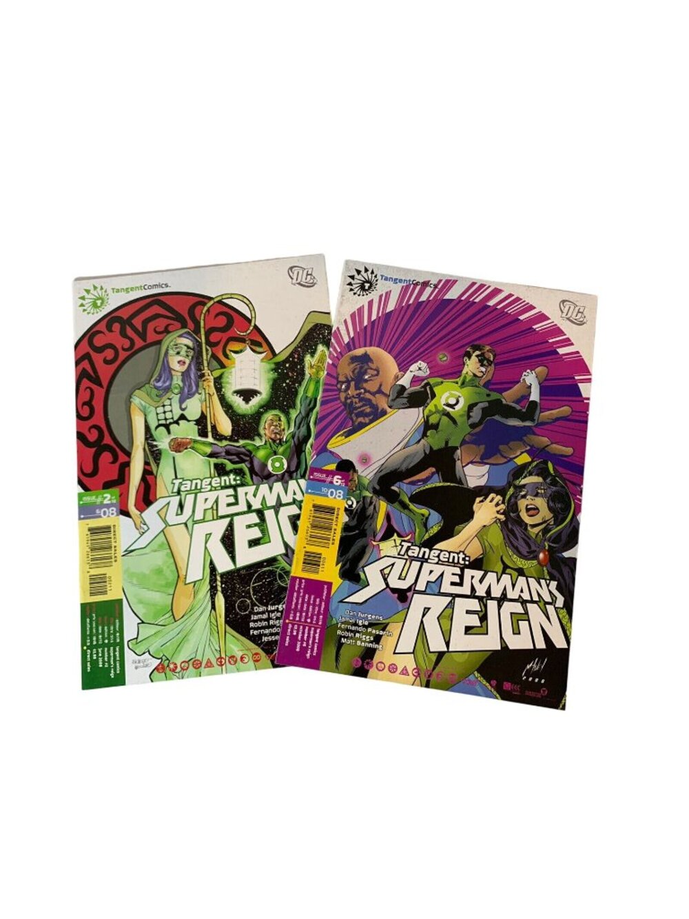 Tangent Superman's Reign #2 & #6 DC Comics 2008 Comic Lot of 2 VF/NM